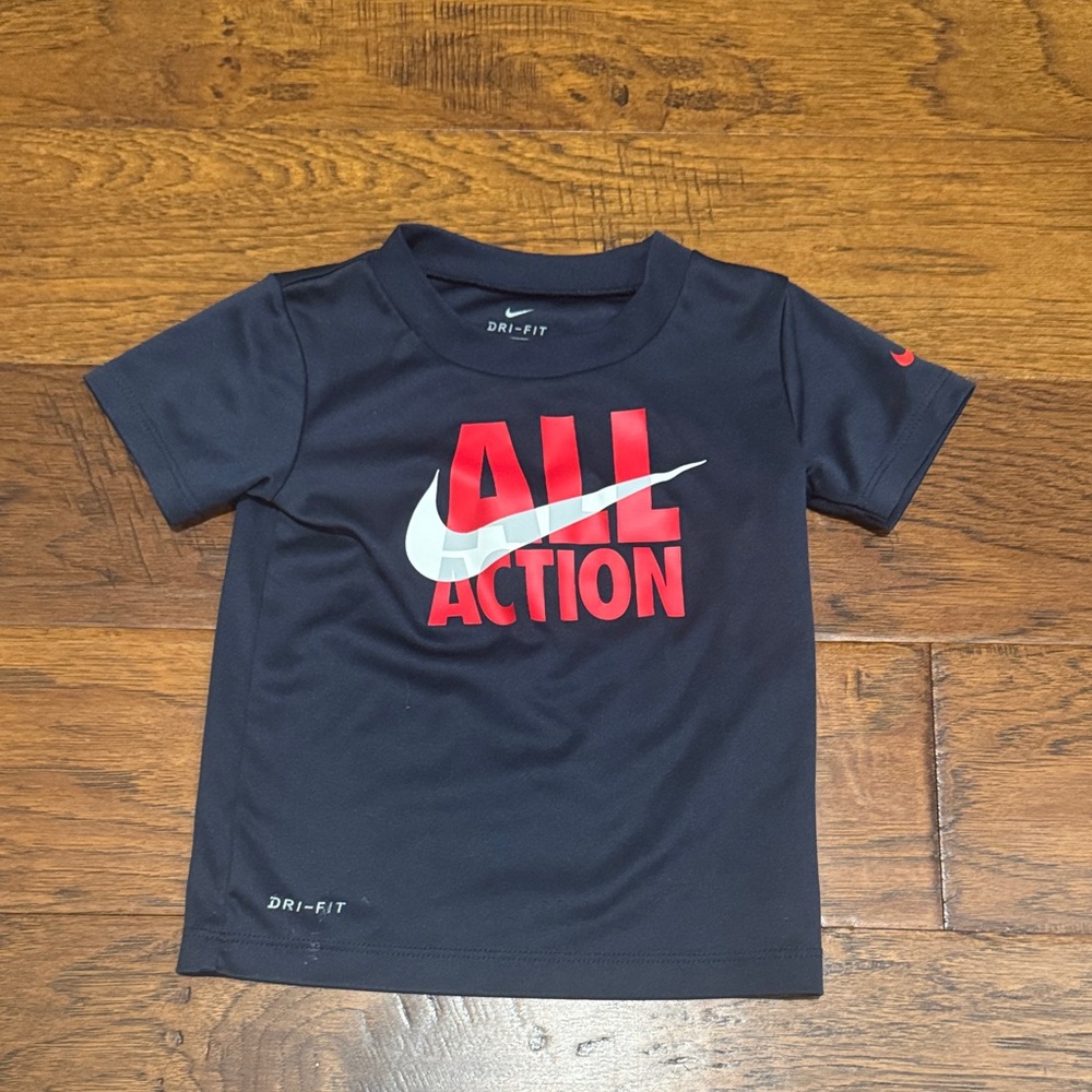 Nike Kids Dark Blue 'All Action' Tee
